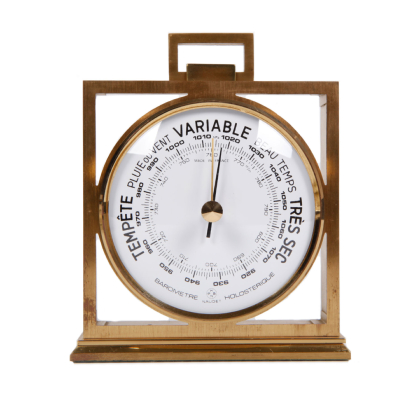 BAROMÈTRE LAITON<br>RECONDITIONNÉ 10CM