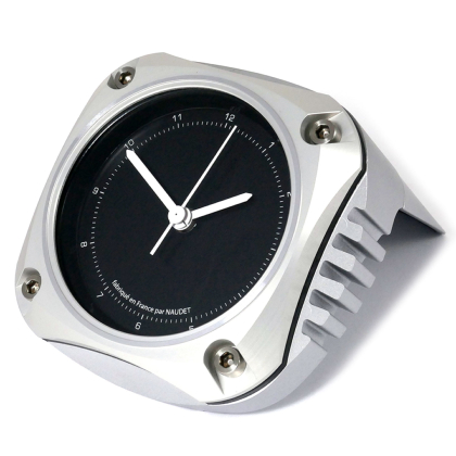 HORLOGE AURORA<br>GRISE CADRAN 8CM