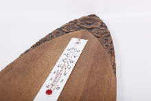 BAROMÈTRE BOIS SCULPTÉ<br>RECONDITIONNÉ